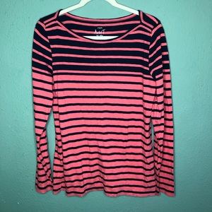 J. Crew Tops - J. Crew Artist T Navy and Coral Size Large J. Crew Tops - J. Crew Artist T Navy and Coral Size Large
